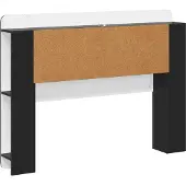 vidaXL Hoofdeinde Kast met opslag Zwart Geconstrueerd hout