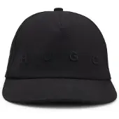 HUGO Pet van katoenen twill met logostiksel