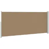 vidaXL Uittrekbaar Zijscherm 220 x 500 cm 100% polyester, ijzer, staal