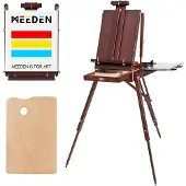 OEM Kunststof ezel, draagbaar, eikenhout, notenhoutkleur