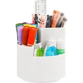 OEM Draaibare witte pennenhouder, bureauorganizer