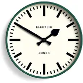 OEM Ronde wandklok, 30 cm, donkergroen. Moderne klok voor de keuken