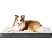 OEM Orthopedisch hondenbed XL, 104x68x9 cm, wasbaar, zacht, beige