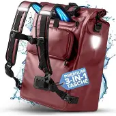 WAN 3in1 Fietstas voor bagagedrager - waterdicht - reflecterend - multifunctioneel