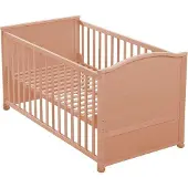 OEM Babybed 70x140 cm, van hout, met verstelbare hoogte en verstelbare spijlen