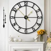 OEM Grote moderne wandklok, diameter 100 cm, industriële stijl