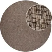 Tapis.fr Binnen- en buitenkleed Venezia taupe 200 cm rond