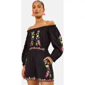 Love & roses Jumpsuit lichtgroen / donkergroen / rosa / zwart
