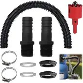 OEM Regenwateraansluitset, 1 inch slang, 1 meter