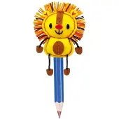 Avenir potloodtopper leeuw - vrolijke dieren accessoire voor kinderen