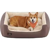 Markenlos Omkeerbaar kussen voor hondenbed, 85x65x21 cm, bruin