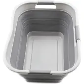 OEM Opvouwbare wasbak van plastic, 30 liter, grijs