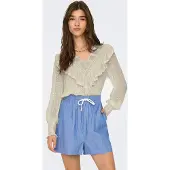 ONLY Blouse 'ONLELEANOR' donkerbeige