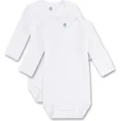Sanetta Baby Lichamen 1/1 Arm Wit -dubbelpakje- | Maat: 56