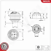 ESEN SKV 75SKV419 Motorsteunlager