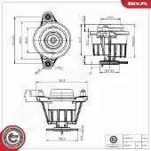 ESEN SKV 75SKV402 Motorsteunlager
