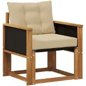 vidaXL Buiten Midden Sofa Massief Acacia Hout Naturel
