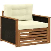 vidaXL Buiten Midden Sofa Massief Acacia Hout Naturel