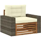 vidaXL Buiten Midden Sofa Massief Acacia Hout Naturel