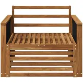 vidaXL Buiten Midden Sofa Naturel