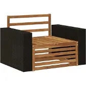 vidaXL Buiten Midden Sofa Naturel