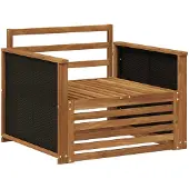 vidaXL Buiten Midden Sofa Naturel