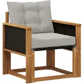 vidaXL Buiten Midden Sofa Massief Acacia Hout Naturel