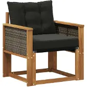 vidaXL Buiten Midden Sofa Massief Acacia Hout Naturel