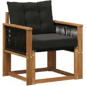vidaXL Buiten Midden Sofa Massief Acacia Hout Naturel