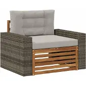 vidaXL Buiten Midden Sofa Naturel