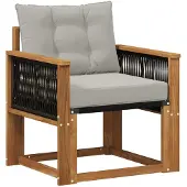 vidaXL Buiten Midden Sofa Massief Acaciahout Naturel