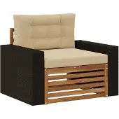 vidaXL Buiten Midden Sofa Naturel