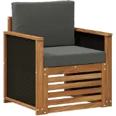 vidaXL Buiten Midden Sofa Naturel