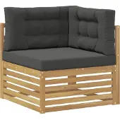 vidaXL Buiten bank set 6 st Wit en antracietkleurig Polyester