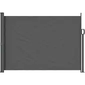 vidaXL Uittrekbaar Zijscherm 140 x 300 cm 100% polyester, ijzer, staal