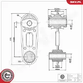 ESEN SKV 75SKV403 Motorsteunlager