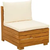 vidaXL 6 st Buiten bank set Massief Acacia Hout Bruin
