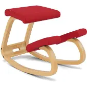 Varier Stokke Variable balans kniestoel Rood/Lichtbruin Tonal