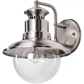 LINDBY Wandlamp buiten GWENDOLYN, dimbaar, alu / grijs / zink, Roestvrij staal, Modern
