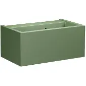 Kerasan Kanaal Keramische wastafel 80x46,5cm, mat groen