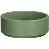 Kerasan Oke Keramische waskom, Ø40cm, mat groen