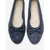 Forever & Always Nopos Leren Cap Toe Ballerina