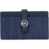 Michael Kors Blauwe Stoffen Portemonnee