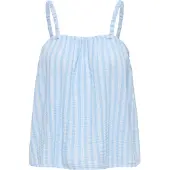 ONLY Top 'ONLThyra' lichtblauw / wit