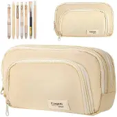 OEM Esthetische pennenhouder/etui met 7 gelpennen, beige, multifunctioneel