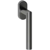 Hardbrass Raamkruk draaikiep Toledo ovaal - PVD gun metal