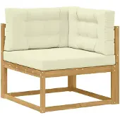 vidaXL Buitenhoekbank Polyester Wit