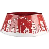 Clayre & Eef Kerstboomrok Ø 66x23 cm Rood Metaal