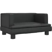 Syfax Hondenmand 60x40x30 cm kunstleer zwart