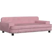 Syfax Hondenmand 90x53x30 cm fluweel roze